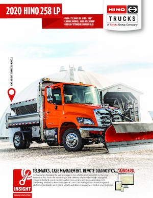 Șasiuri rigide Hino 2020 HINO 258 LP 4x2