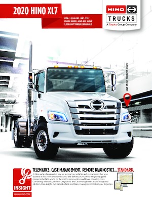 Șasiuri rigide Hino 2020 HINO XL7 4x2