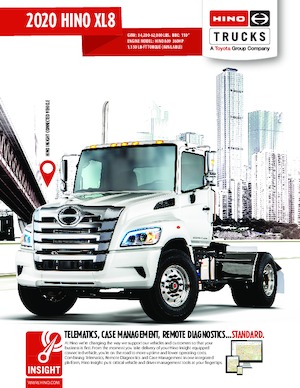 Șasiuri rigide Hino 2020 HINO XL8 4x2