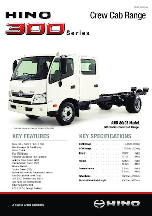Șasiuri rigide Hino 300 717 CREW 4x2