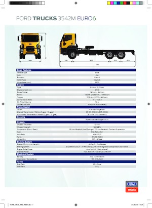 Șasiuri rigide Ford 3542M