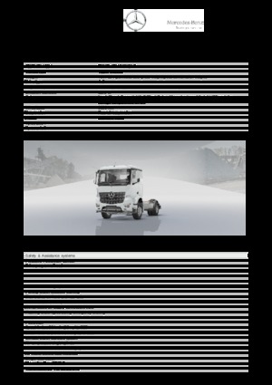 Șasiuri rigide Mercedes-Benz Arocs 1832 LK 4x2