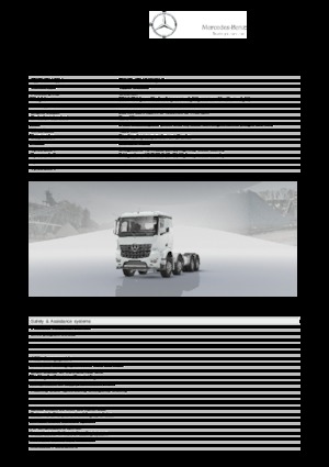 Șasiuri rigide Mercedes-Benz Arocs 4140 AK 8x6