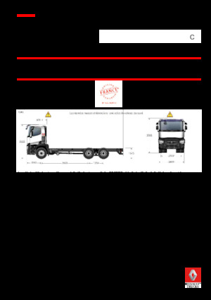 Șasiuri rigide Renault C 380 8X4*4 R TRIDEM