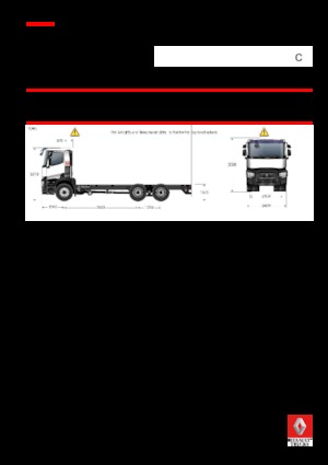 Șasiuri rigide Renault C 480 8X4*4 R TRIDEM