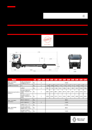 Șasiuri rigide Renault C P4X2 11L E6
