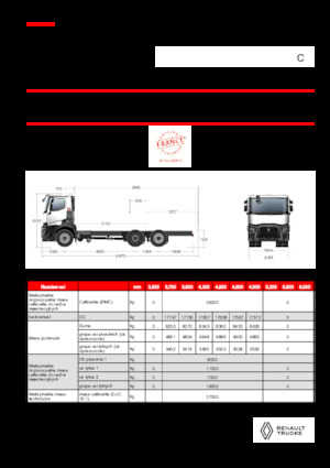 Șasiuri rigide Renault C P6X2 13L E6