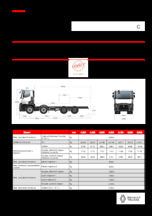 Șasiuri rigide Renault C P8X4 13L E6