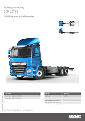 Șasiuri rigide DAF CF 300 FAR