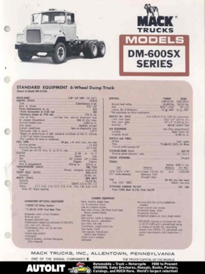 Șasiuri rigide Mack DM-600SX CA481 ET973 6x4