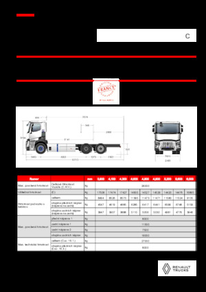 Șasiuri rigide Renault E-TECH C - P6x2 TAG