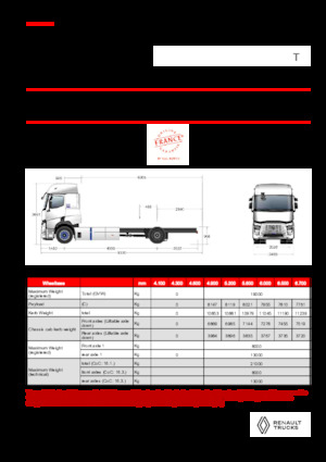Șasiuri rigide Renault E-TECH T - P4x2