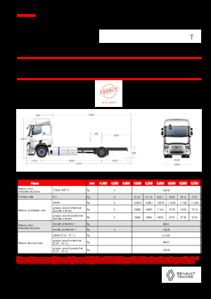Șasiuri rigide Renault E-TECH T - P4x2