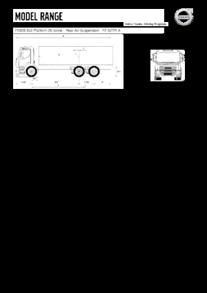 Șasiuri rigide Volvo Trucks FE826 6x2 Platform