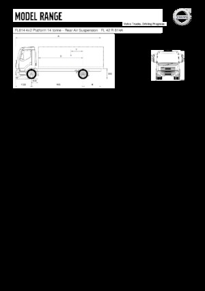 Șasiuri rigide Volvo Trucks FL814 4x2 Platform