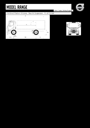 Șasiuri rigide Volvo Trucks FL818 4x2 Platform