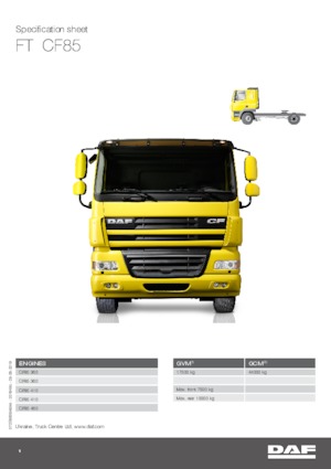 Capete tractor DAF CF 85.360 FT