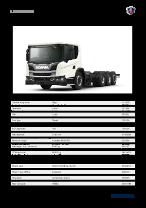 Șasiuri rigide Scania L 280 B8x4*4NB