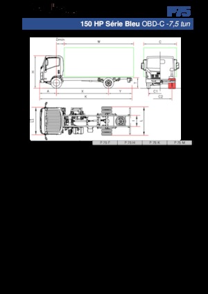 Șasiuri rigide Isuzu P75 M