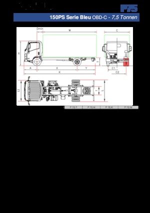 Șasiuri rigide Isuzu P75 M