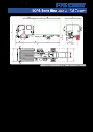 Șasiuri rigide Isuzu P75 Q Crew