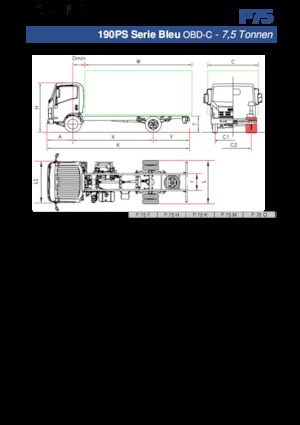 Șasiuri rigide Isuzu P75 Q