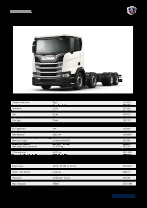 Șasiuri rigide Scania R 280 B8x4NA