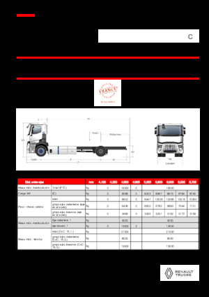 Șasiuri rigide Renault RT E-TECH C - P4x2 ROAD