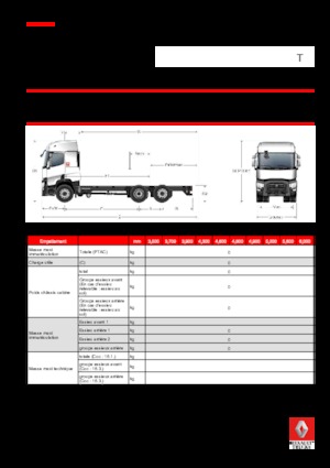 Șasiuri rigide Renault T 440.24.5 6x2 R LOW E6