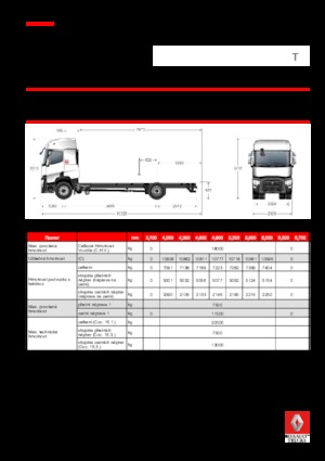 Șasiuri rigide Renault T 520.18 4x2 R E6