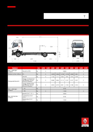 Șasiuri rigide Renault T 520.18 4x2 R LOW E6