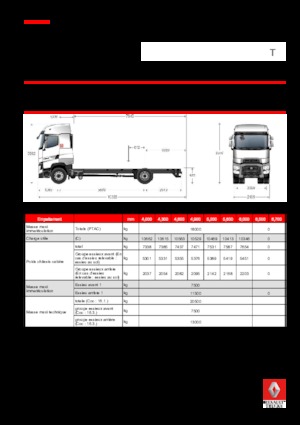 Șasiuri rigide Renault T 520.18 HIGHCAB 4x2 R E6 (LHD)