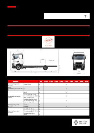 Șasiuri rigide Renault T HIGH P4X2 LOW 13L E6
