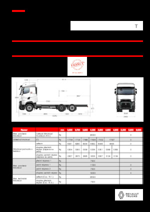 Șasiuri rigide Renault T HIGH P6X2 13L E6