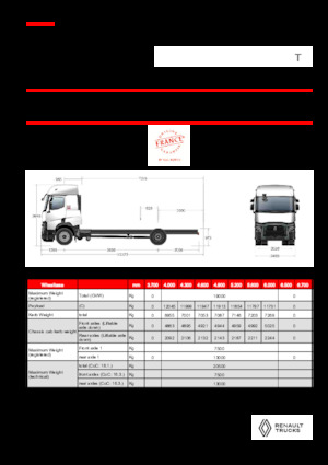 Șasiuri rigide Renault T P4X2 11L E6