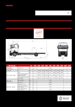 Șasiuri rigide Renault T P4X2 13L E6