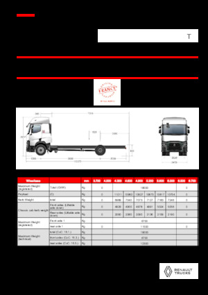Șasiuri rigide Renault T P4X2 LOW 11L E6