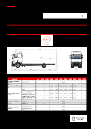 Șasiuri rigide Renault T P4X2 LOW 13L E6