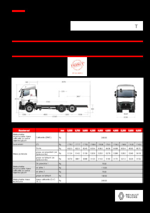 Șasiuri rigide Renault T P6X2 LOW 26T 13L E6