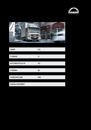 Șasiuri rigide MAN TGL 10.220 4x2