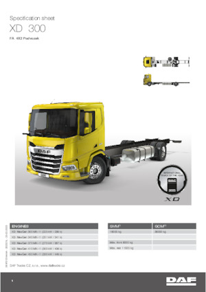 Șasiuri rigide DAF XD 340 FA