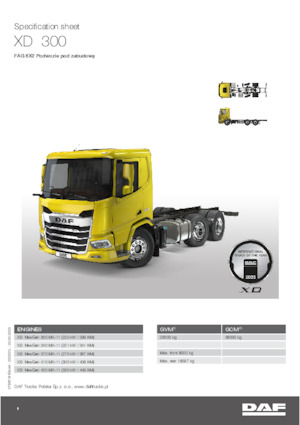 Șasiuri rigide DAF XD 300 FAG