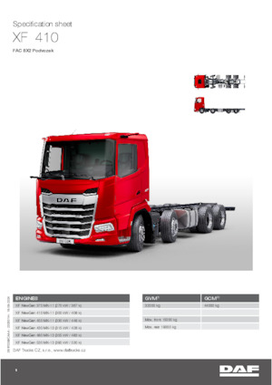 Șasiuri rigide DAF XF 480 FAC