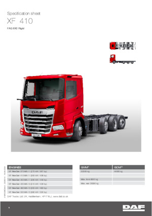 Șasiuri rigide DAF XF 480 FAQ