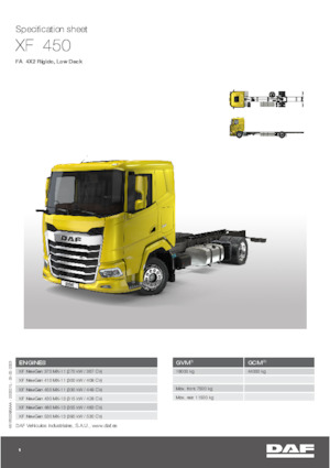 Șasiuri rigide DAF XF 430 FA Low Deck