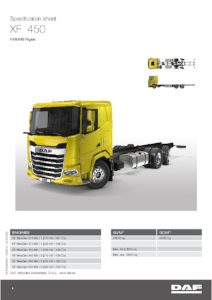 Șasiuri rigide DAF XF 430 FAN