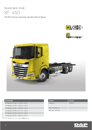 Șasiuri rigide DAF XF 530 FAR