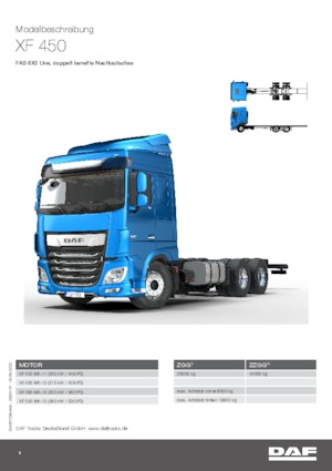 Șasiuri rigide DAF XF 450 FAS