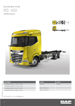 Șasiuri rigide DAF XG 530 FAN