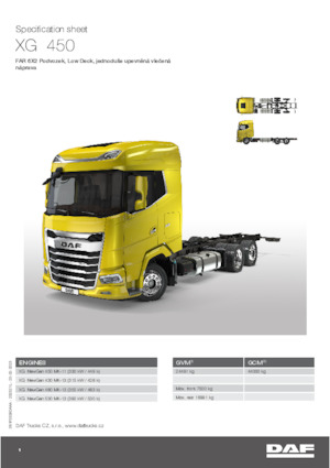 Șasiuri rigide DAF XG 430 FAR Low Deck